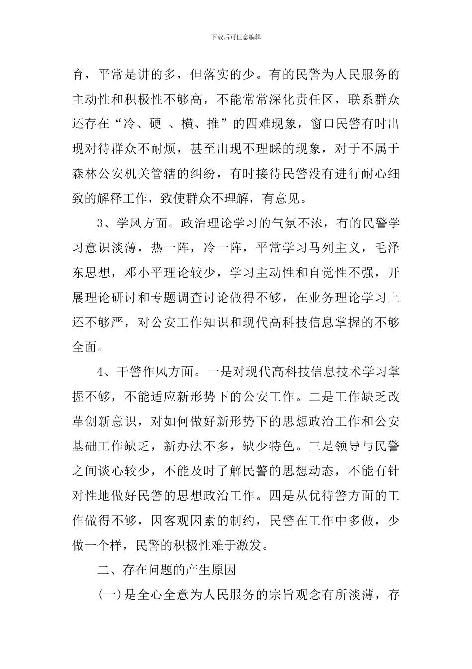 公安机关作风建设自查报告_第2页