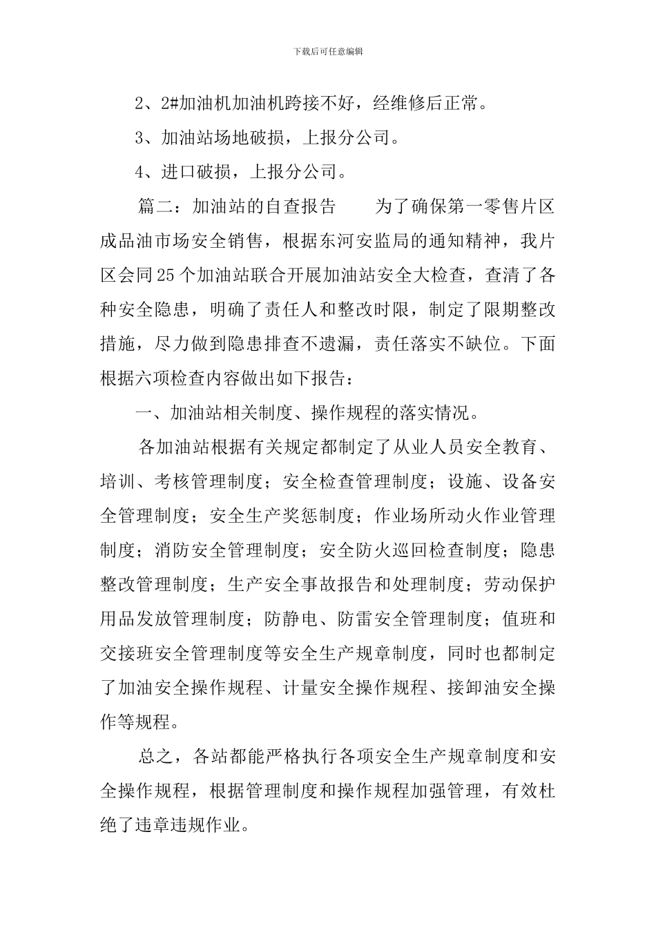 加油站的自查报告_第2页