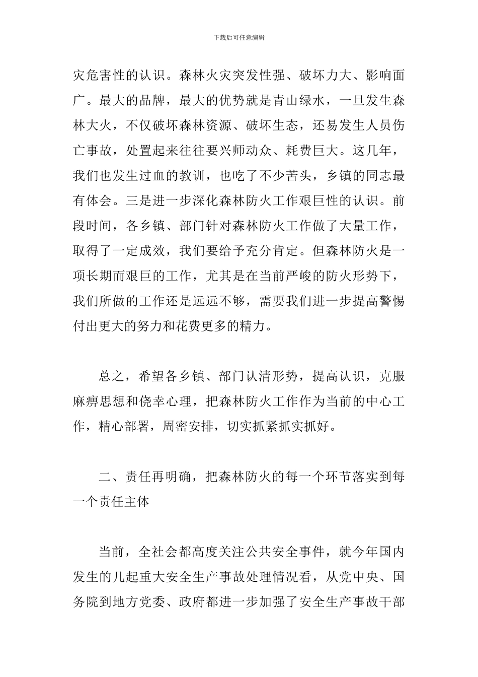 县长在禁火令实施会讲话_第2页