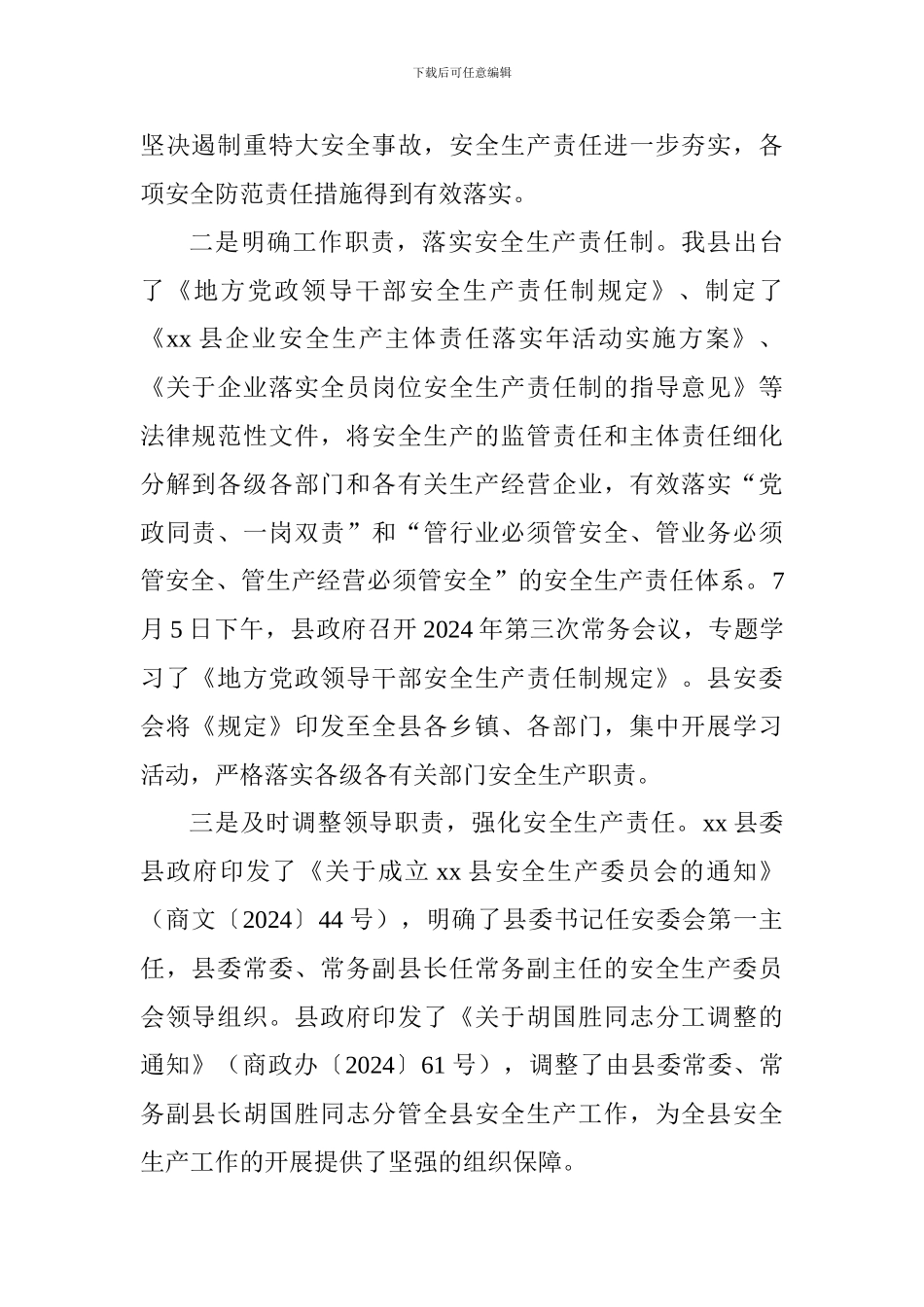 安监局2024年安全生产工作总结及2024年工作谋划_第2页