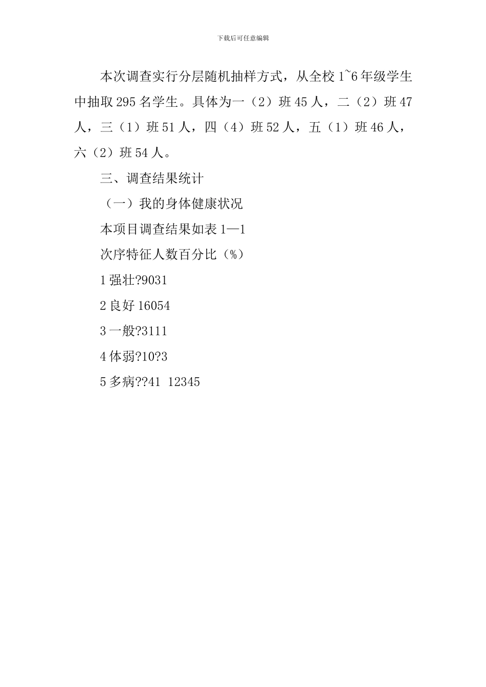 小学生个性心理品质调查报告范文_第2页