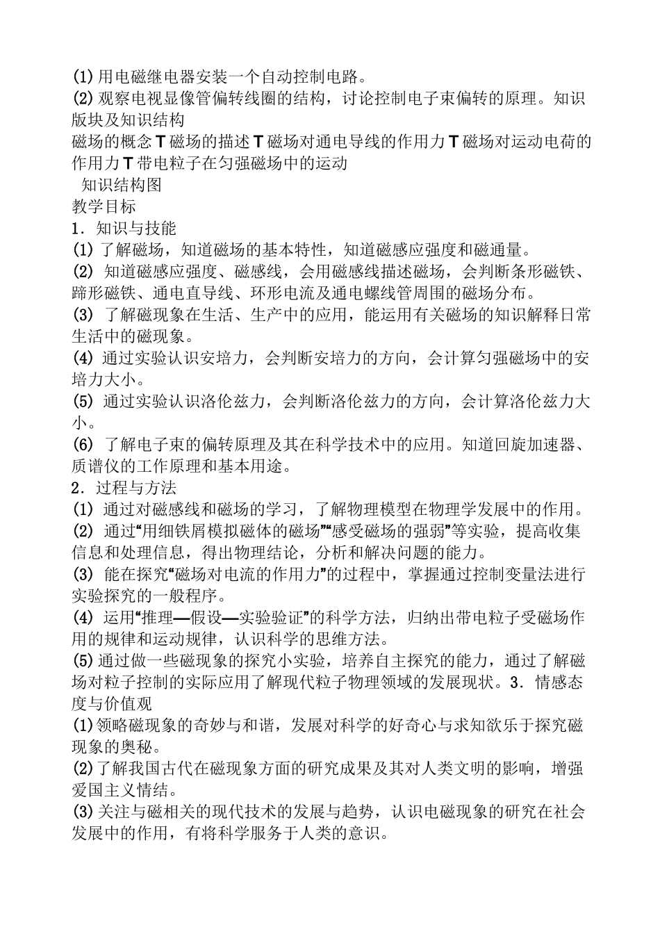 高中物理磁场教案_第2页