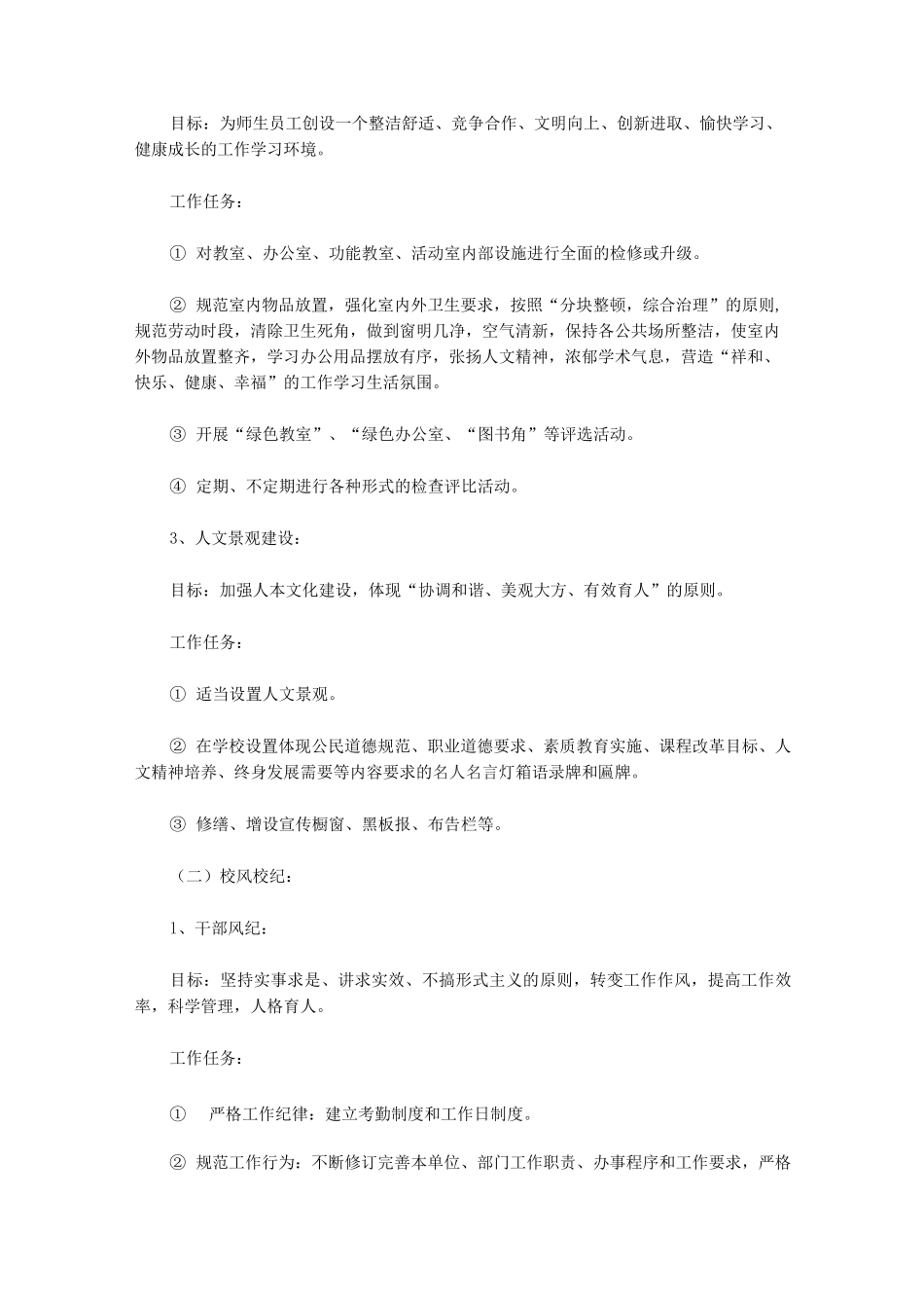 校园文化建设方案方案_第2页