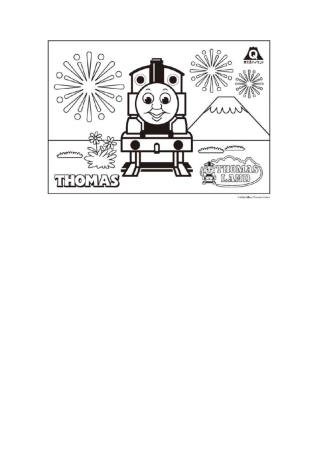 填色画  托马斯小火车 宝宝涂色画