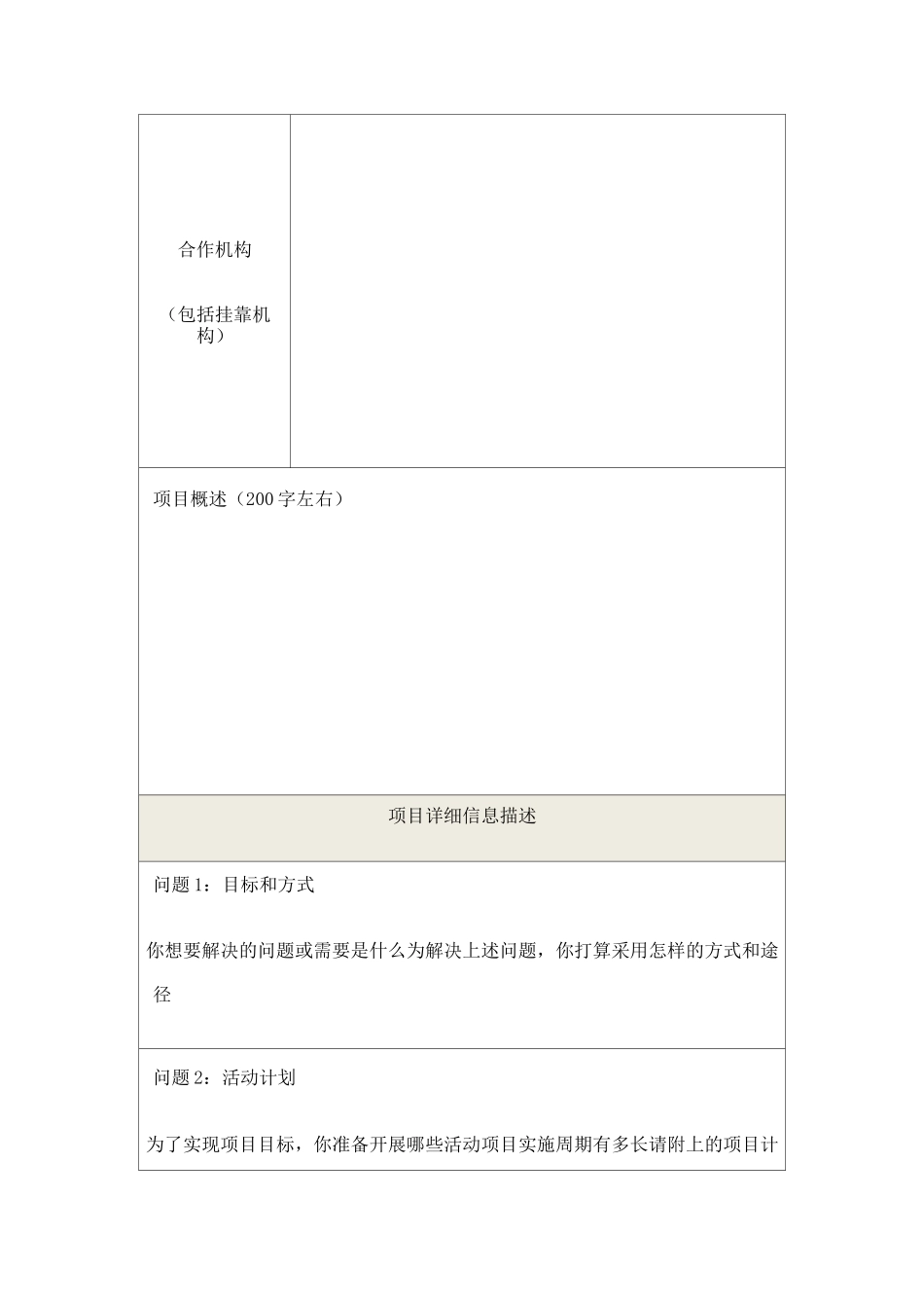 公益项目申请书_第2页