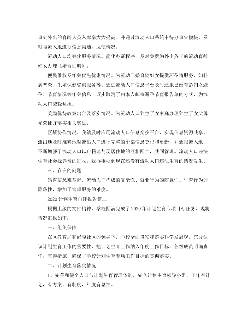 计划生育自评报告_第2页