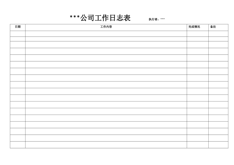 个人工作日志-范本_第1页