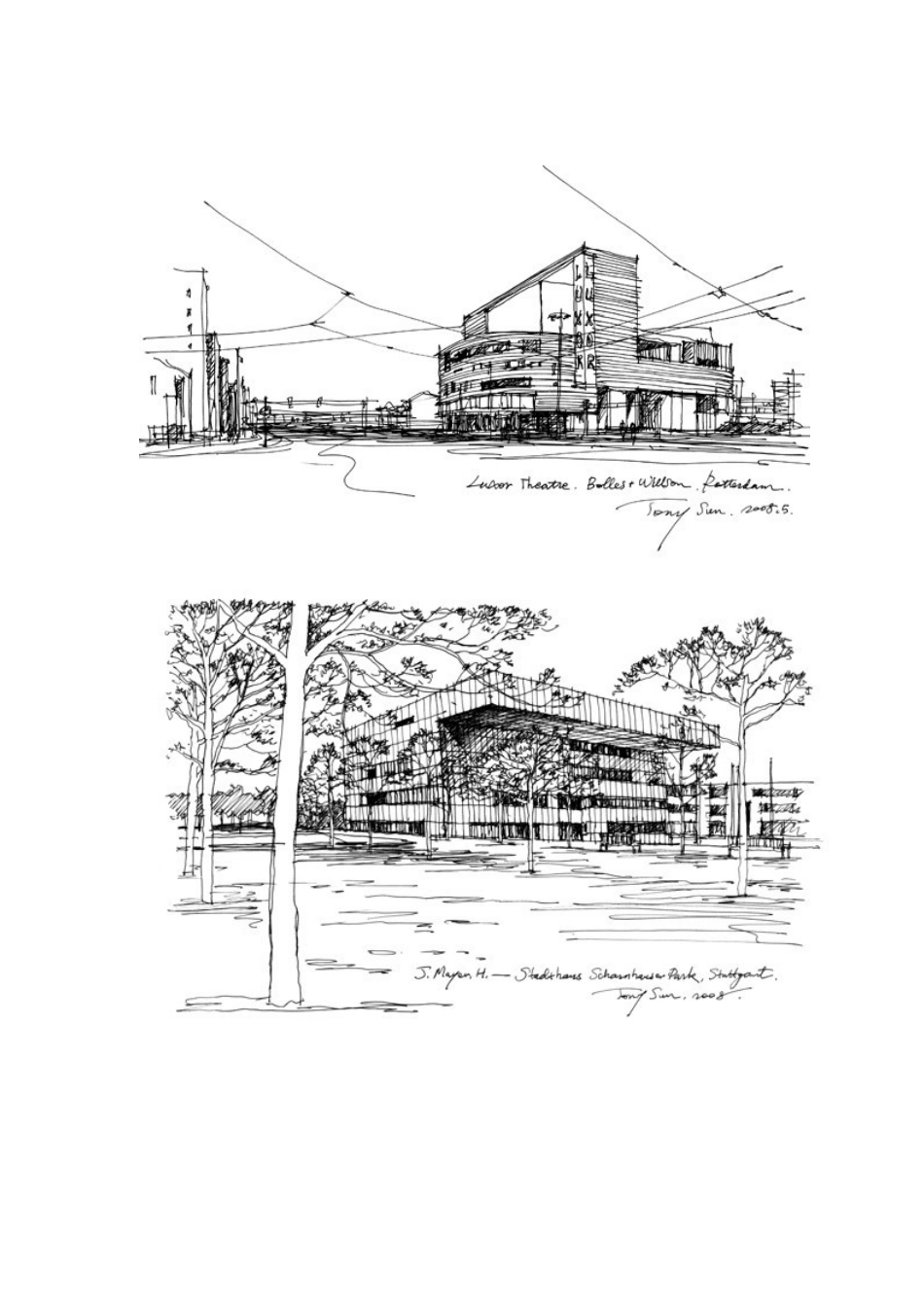 建筑钢笔画速写范例100篇_第3页