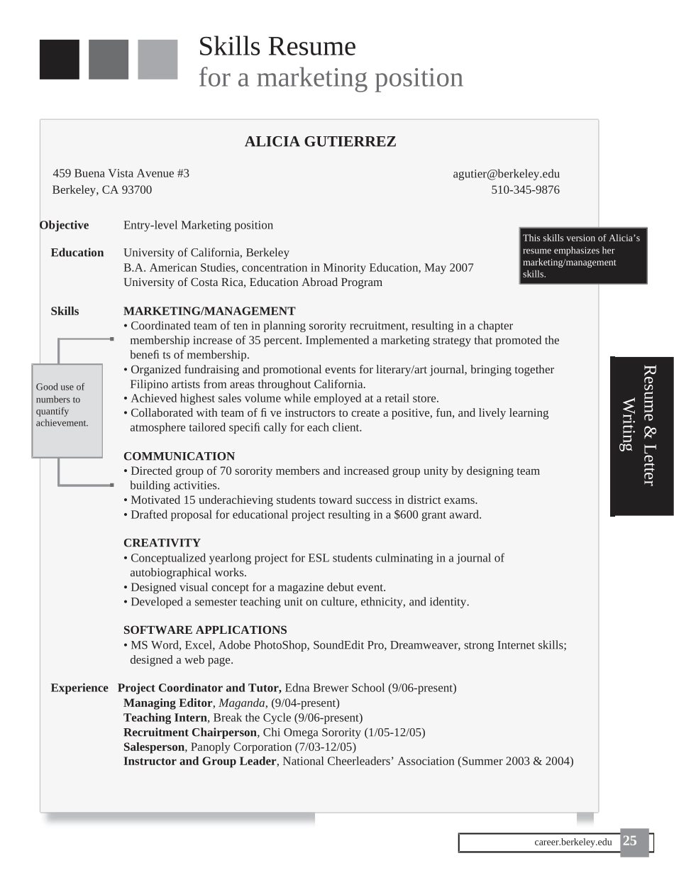 超经典英文简历模板大全_第1页