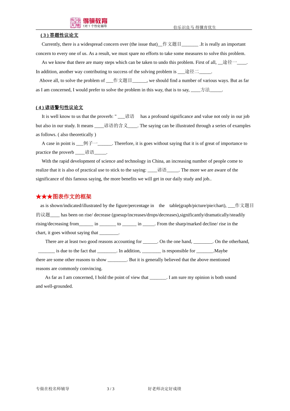 江苏高考英语作文经典模版范文_第3页