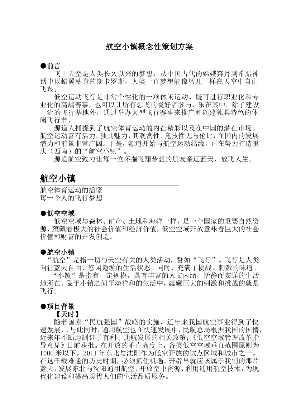 航空小镇概念性策划方案_第1页