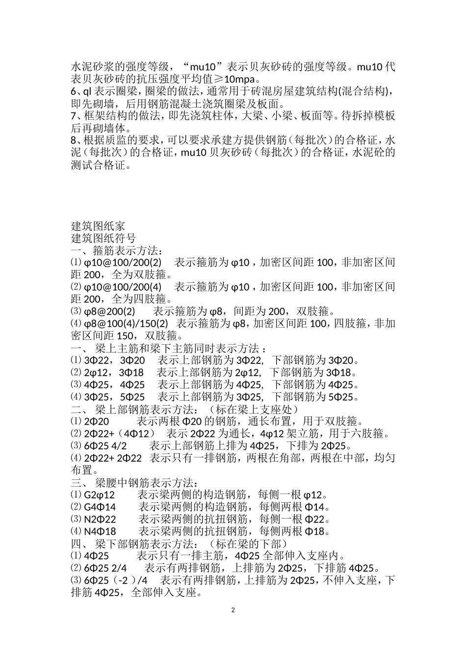 建筑图纸上所有符号、字母所代表的含义_第2页