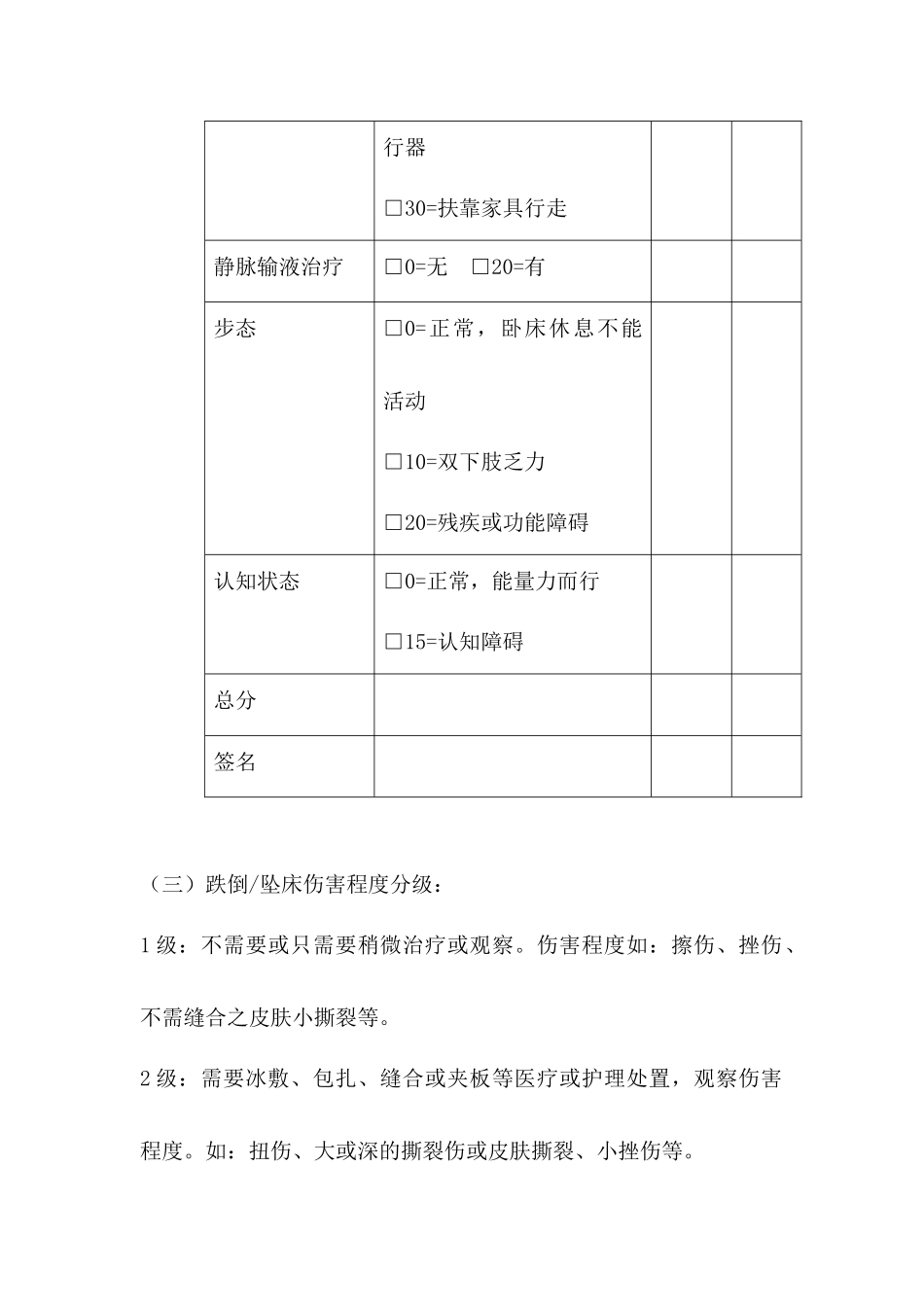 跌倒坠床防范与处理规范_第3页
