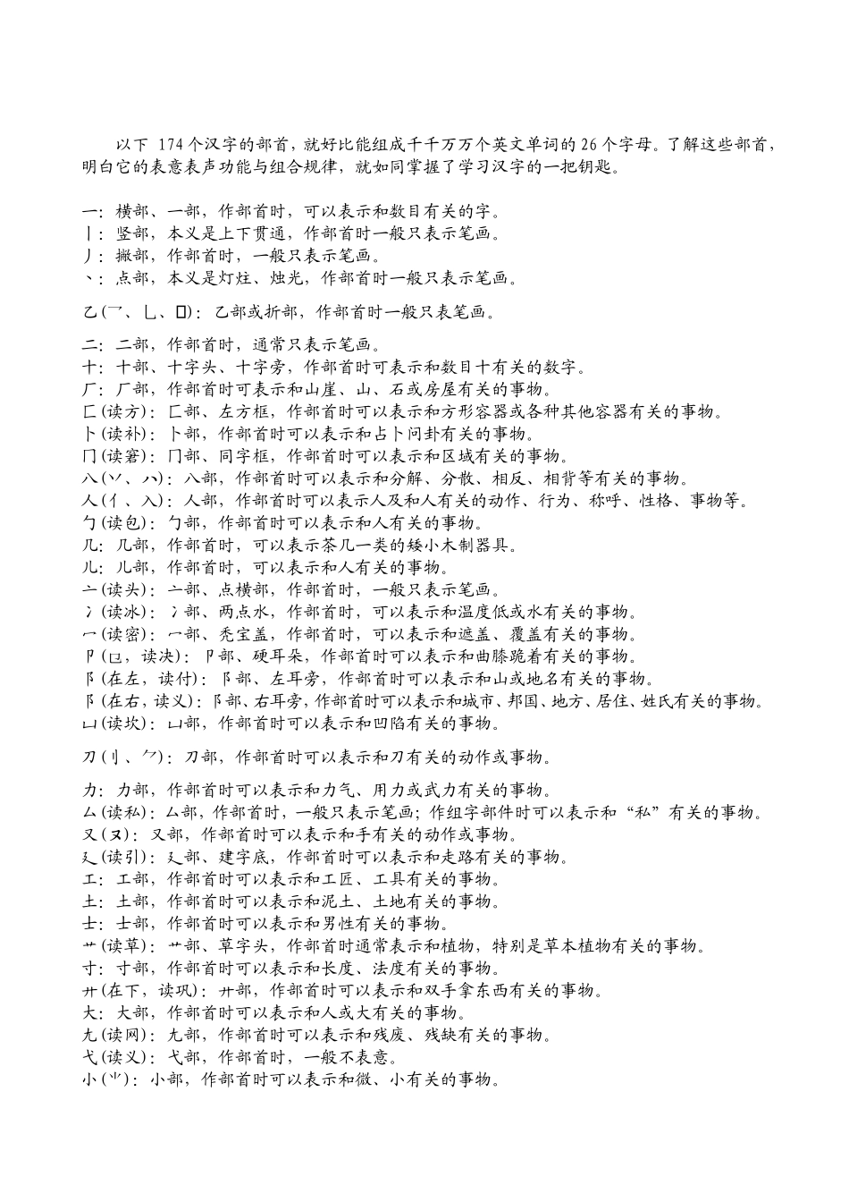 汉字偏旁部首名称表_第2页