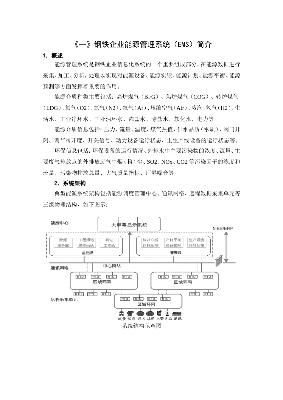钢铁企业能源管理系统及节能技术汇总_第1页