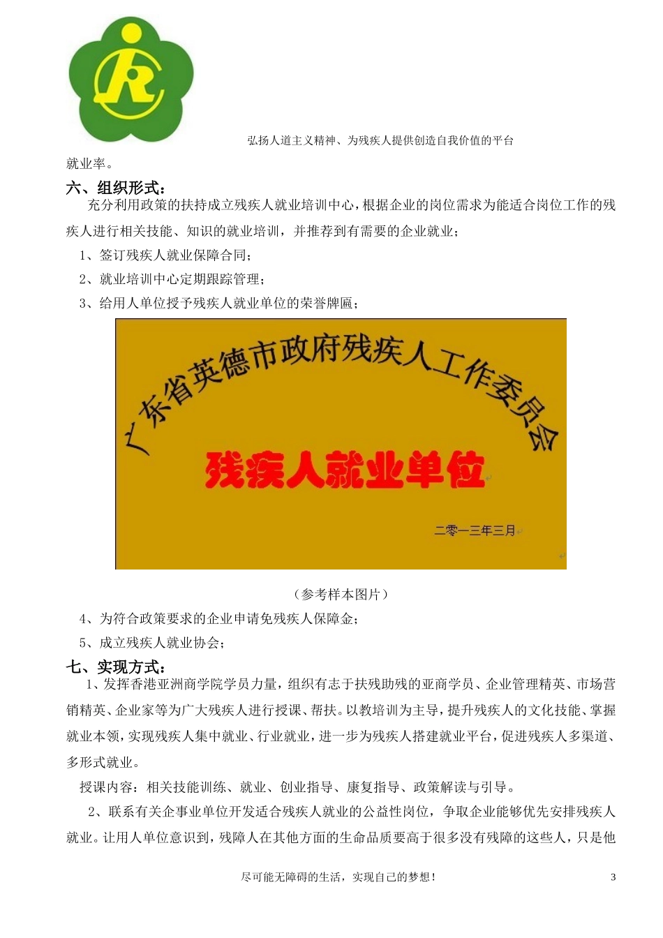 残疾人就业计划书_第3页