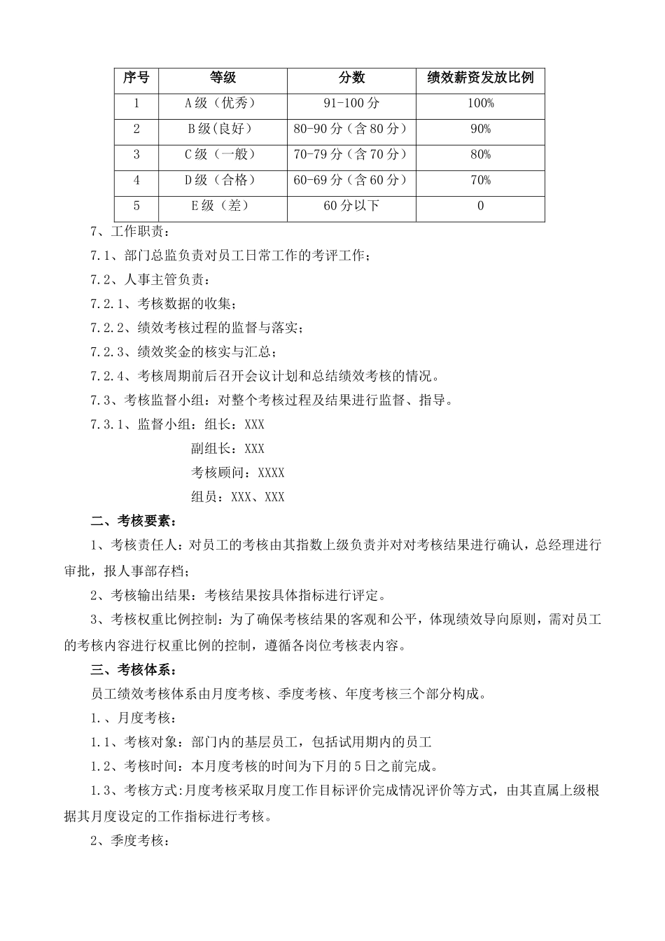 财务部绩效考核方案_第2页