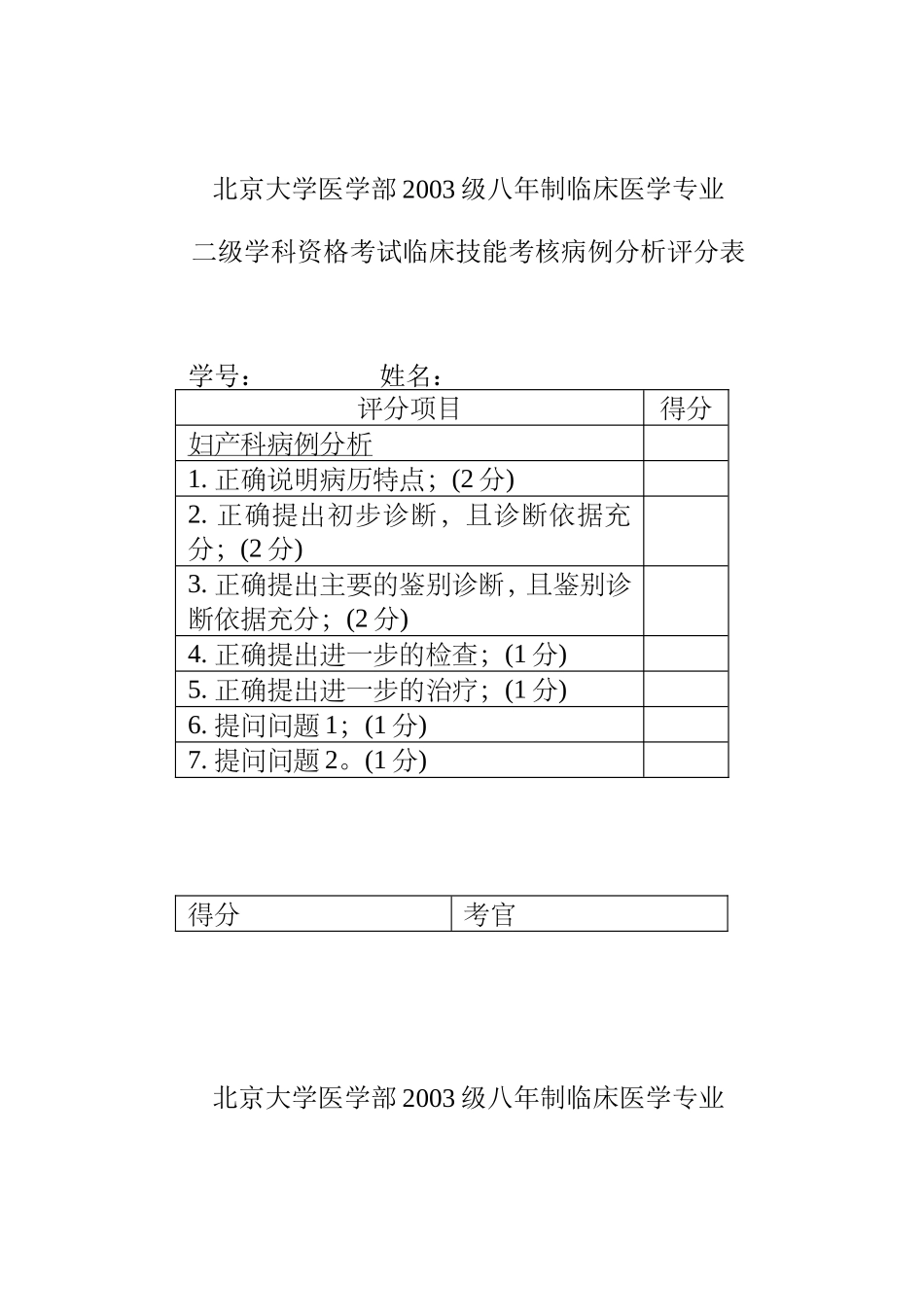 病例分析评分表_第3页