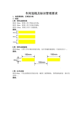 车间划线及标识管理要求