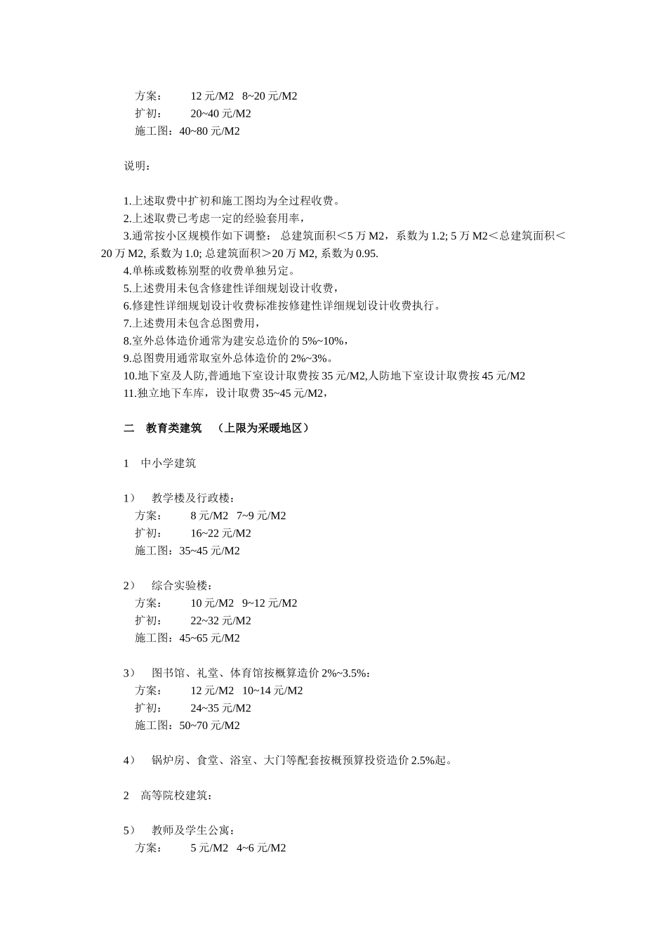 建筑设计收费标准_第2页