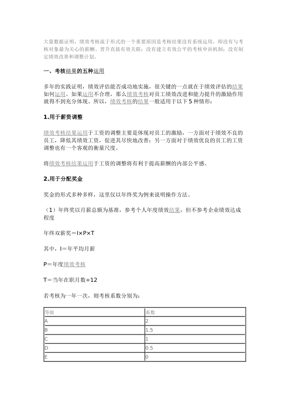 绩效考核结果应用_第1页