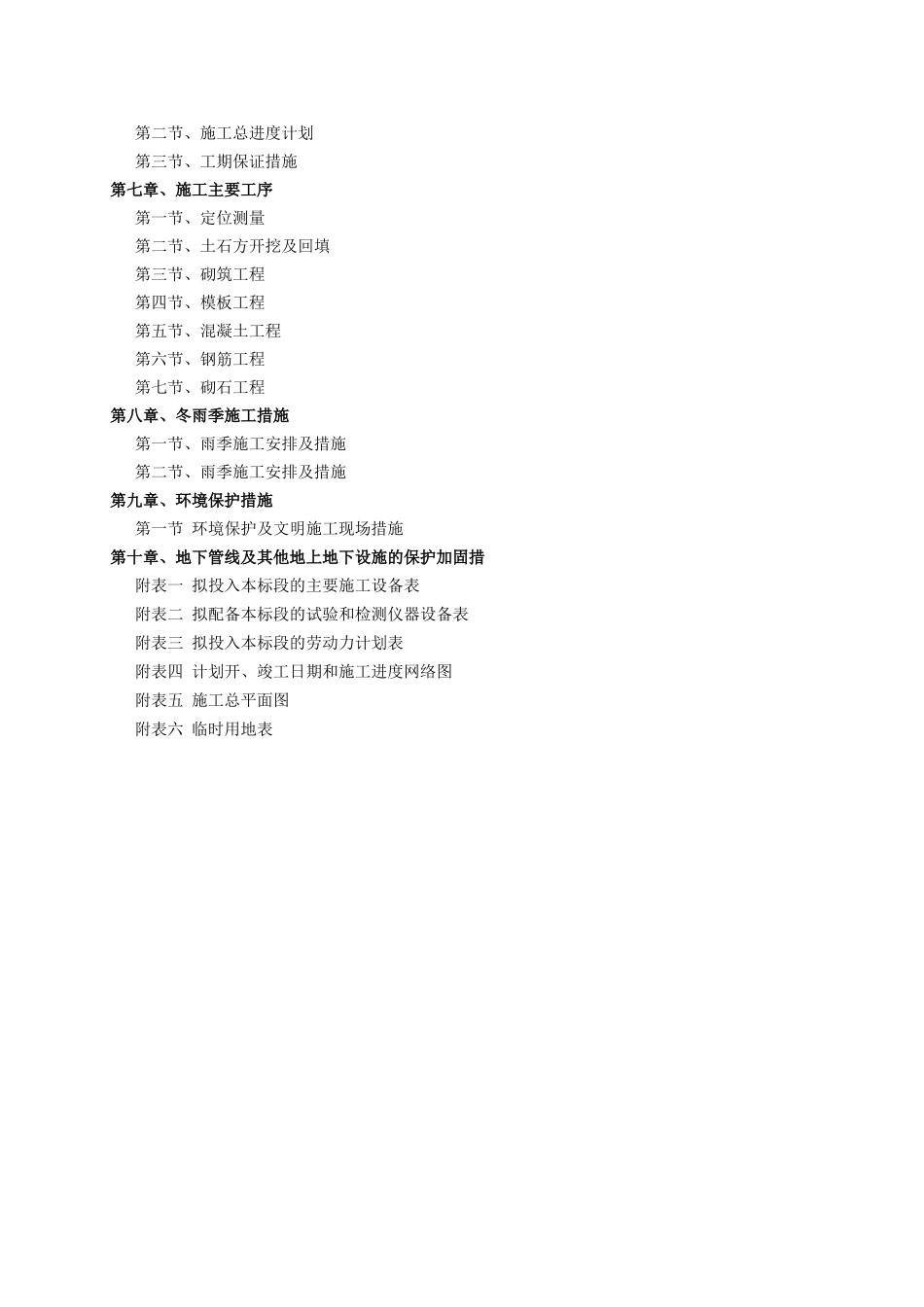 灌区节水配套项目施工组织设计_第2页