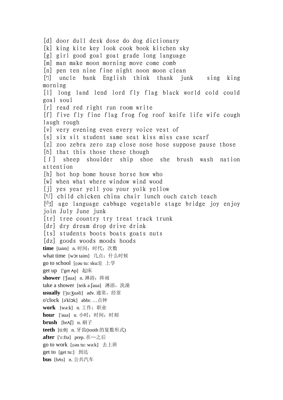 打印版英语音标发音表_第3页