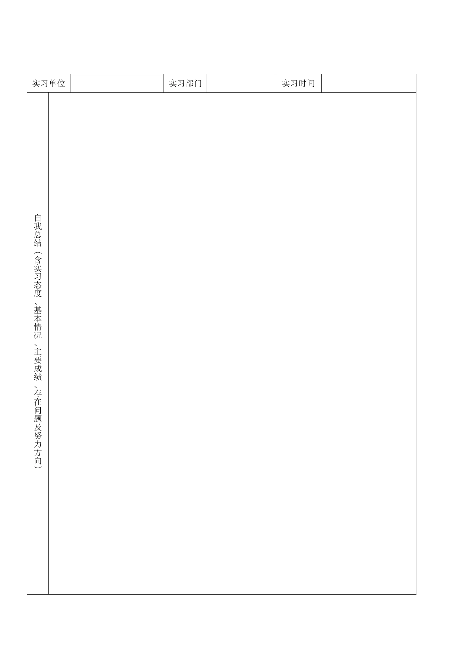 湖南第一师范学院实习鉴定表(非师范)_第3页