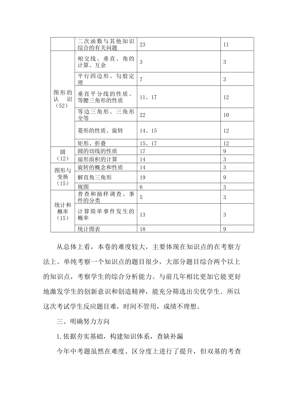 2014年河南中考数学试卷分析_第3页