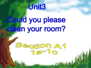 新目标英语八年级下第三单元第一课时SectionA1