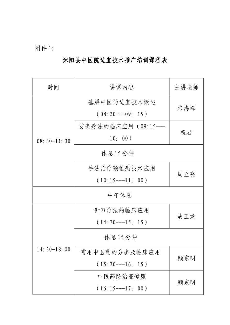 基层中医药适宜技术推广培训计划_第3页