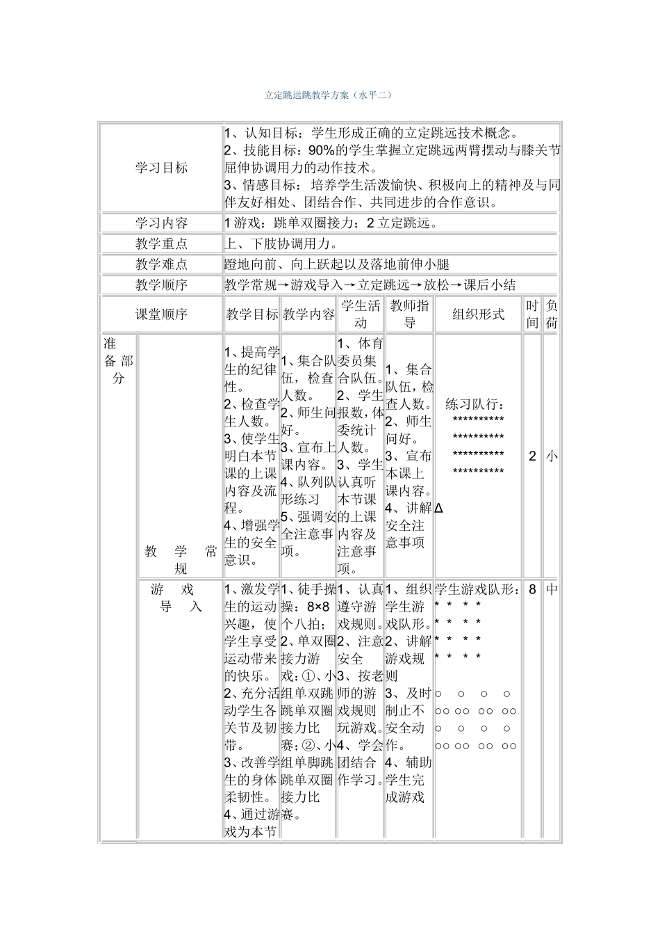 立定跳远跳教学方案_第1页