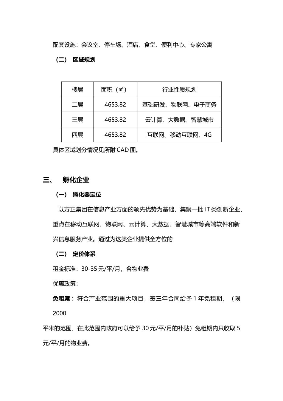 方正科技产业园孵化器规划方案_第3页