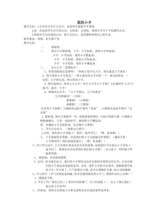 我的小手教案