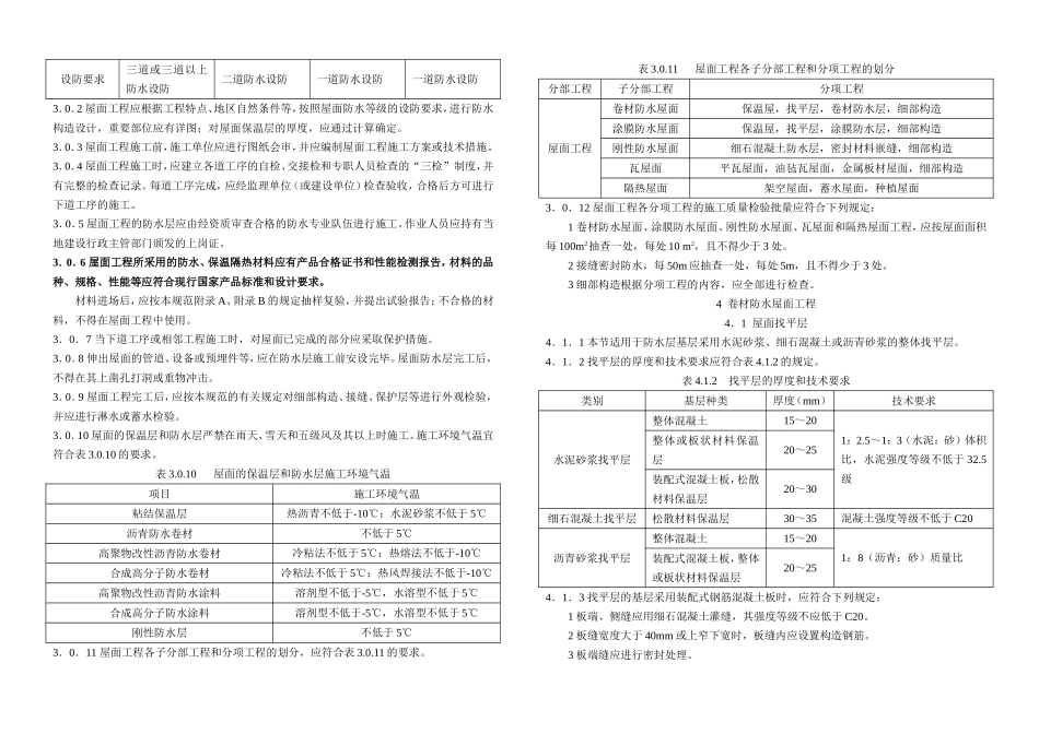 屋面工程施工质量验收规范(GB50207-2002)_第2页