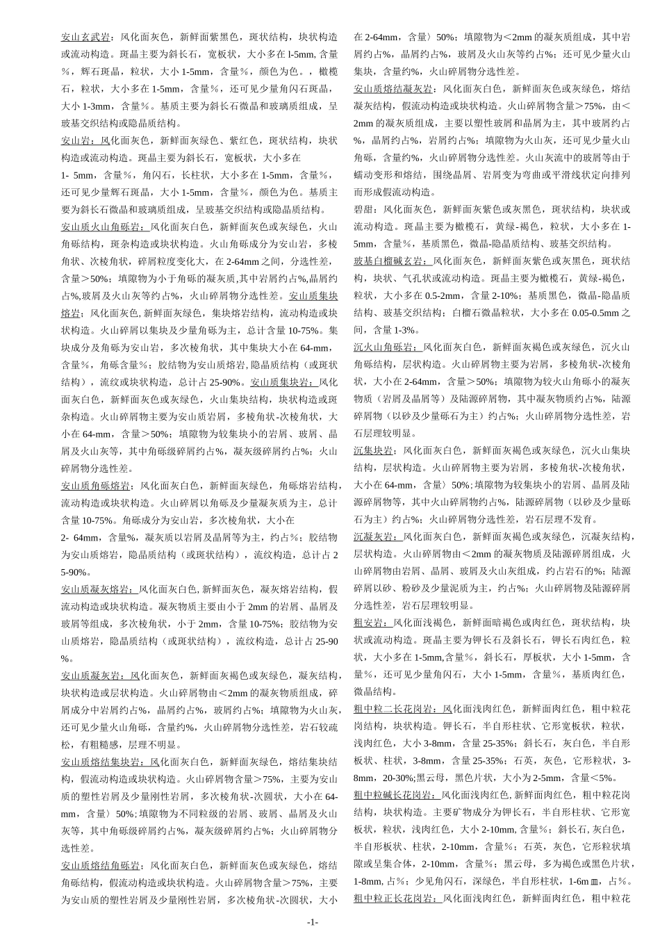 300种岩性描述_第1页