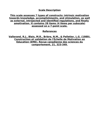 大学生学业动机量表英文版