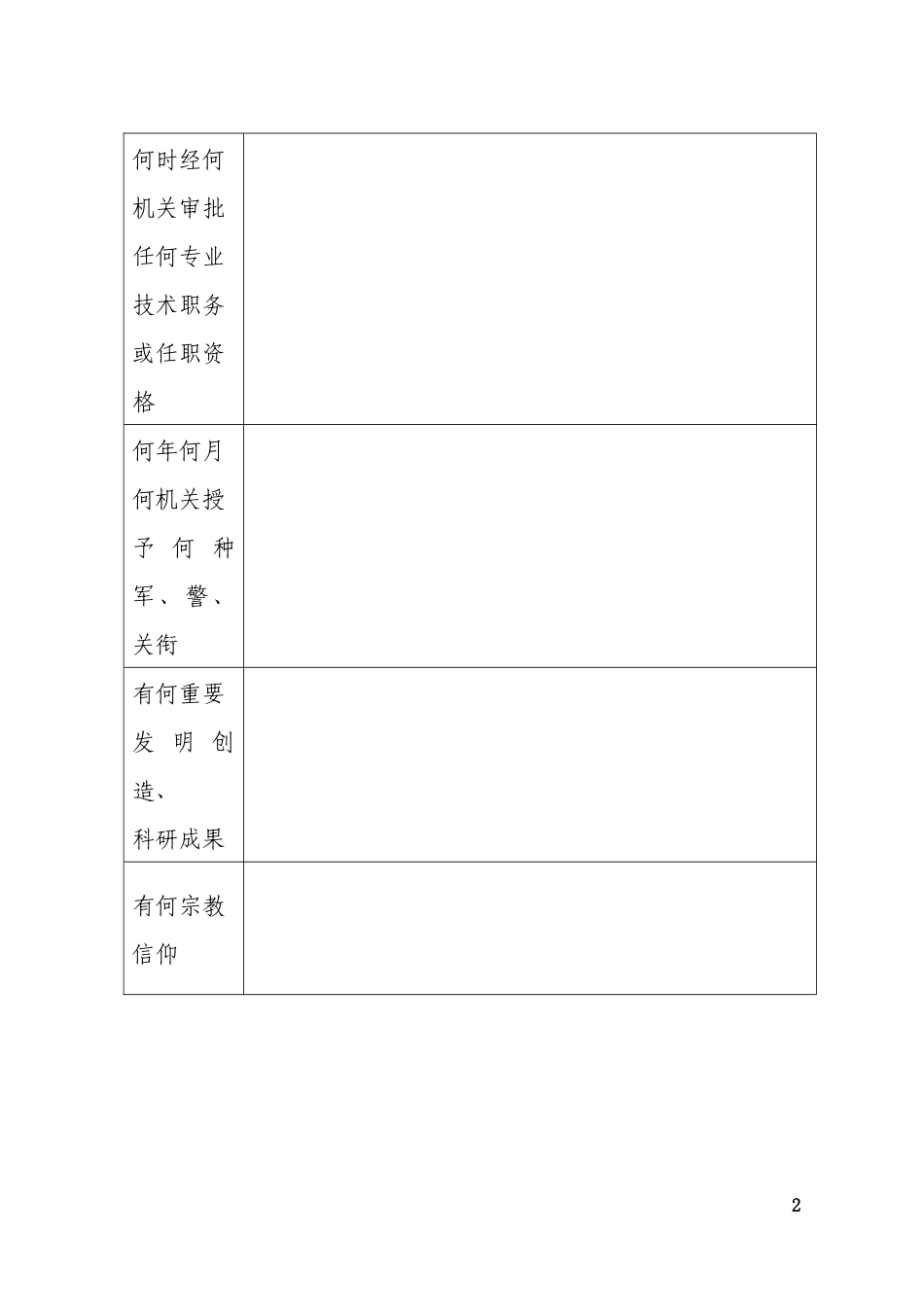 干部履历表最新(2015)_第3页