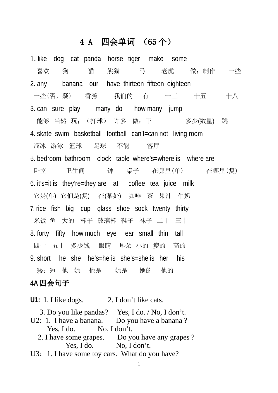 [牛津中小学英语网]4单词句子语音归纳_第1页