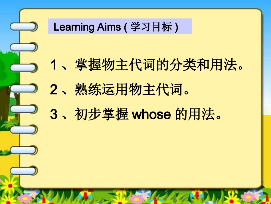 物主代词复习课件_第2页