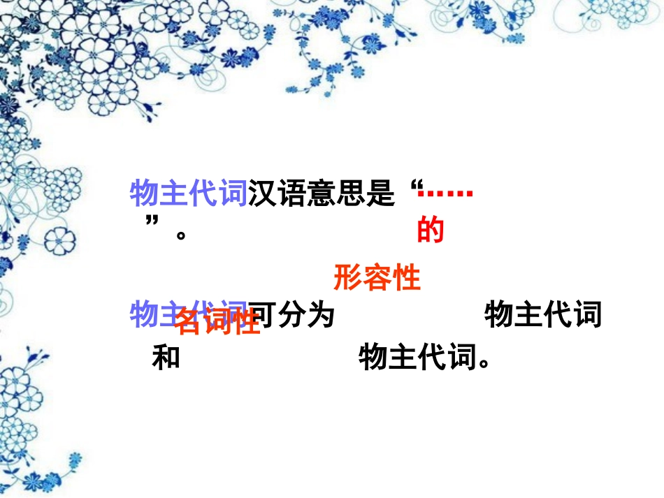 物主代词复习课件_第3页