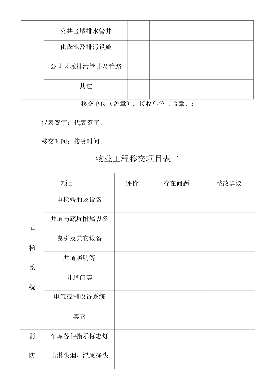 物业移交表格_第3页