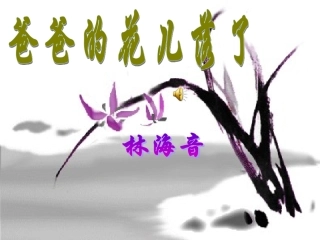 爸爸的花儿落了上课