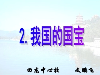 我国的国宝第三课时