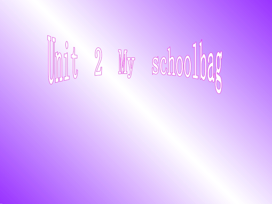 四年级英语上册第二单元课件_第1页