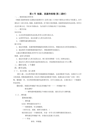 第4节细菌、真菌和病毒(第二课时)