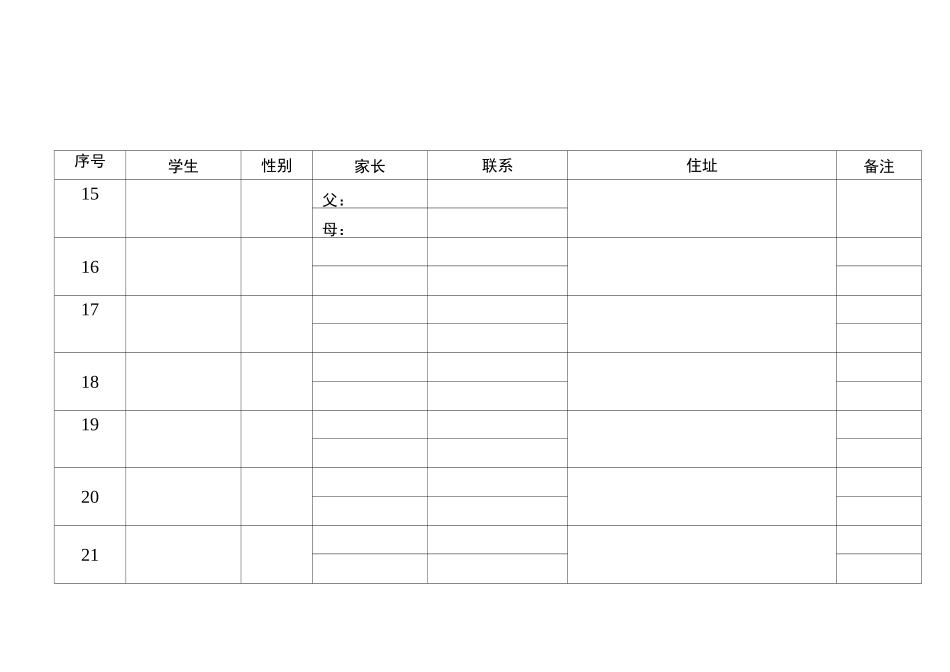 家校联系卡定表_第3页