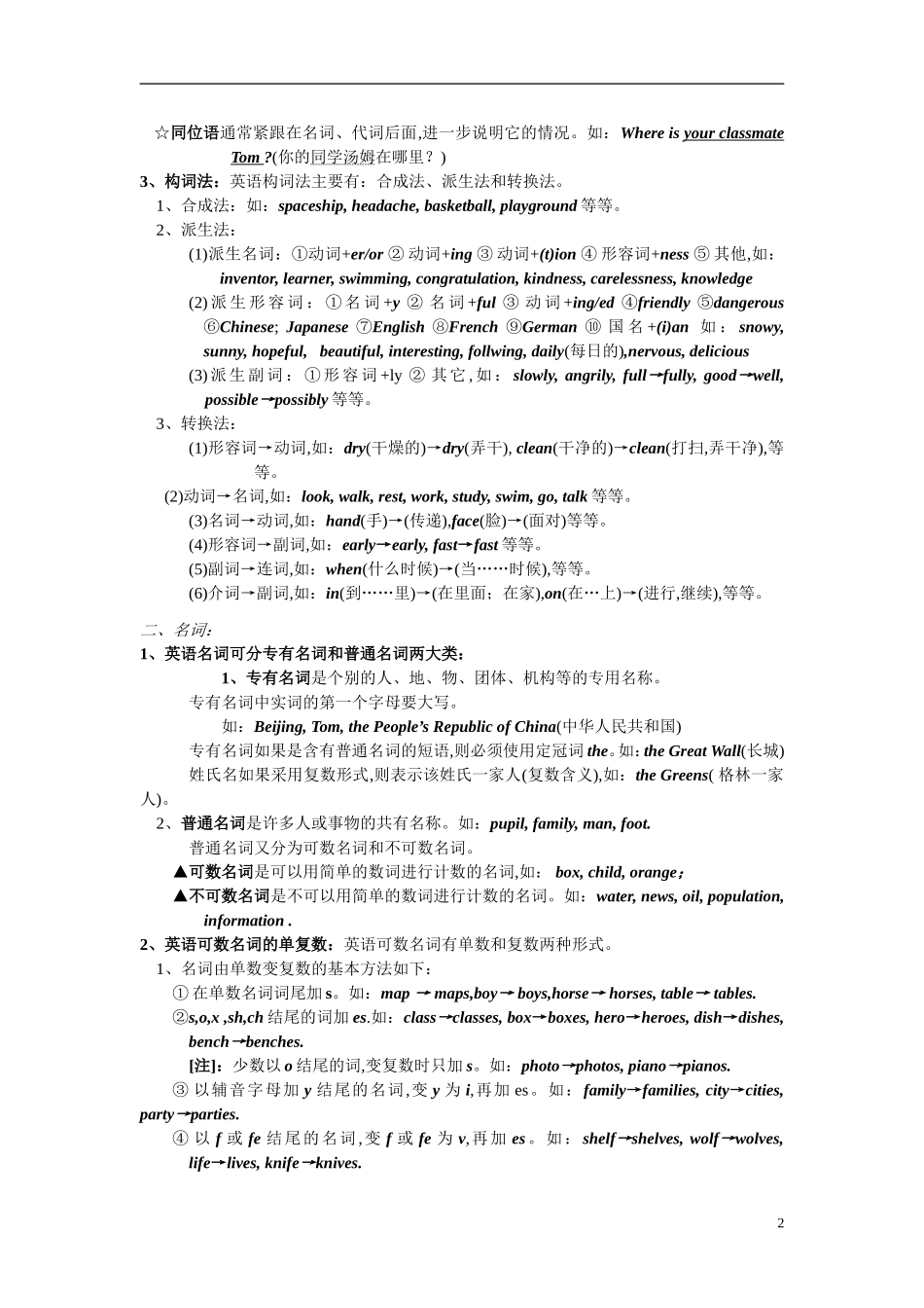 英语语法大全_第2页