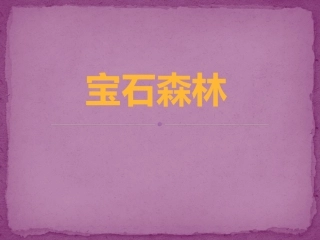 思维汇报《宝石森林》