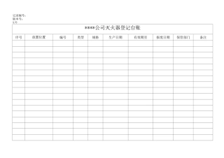 消防点检表格(全)